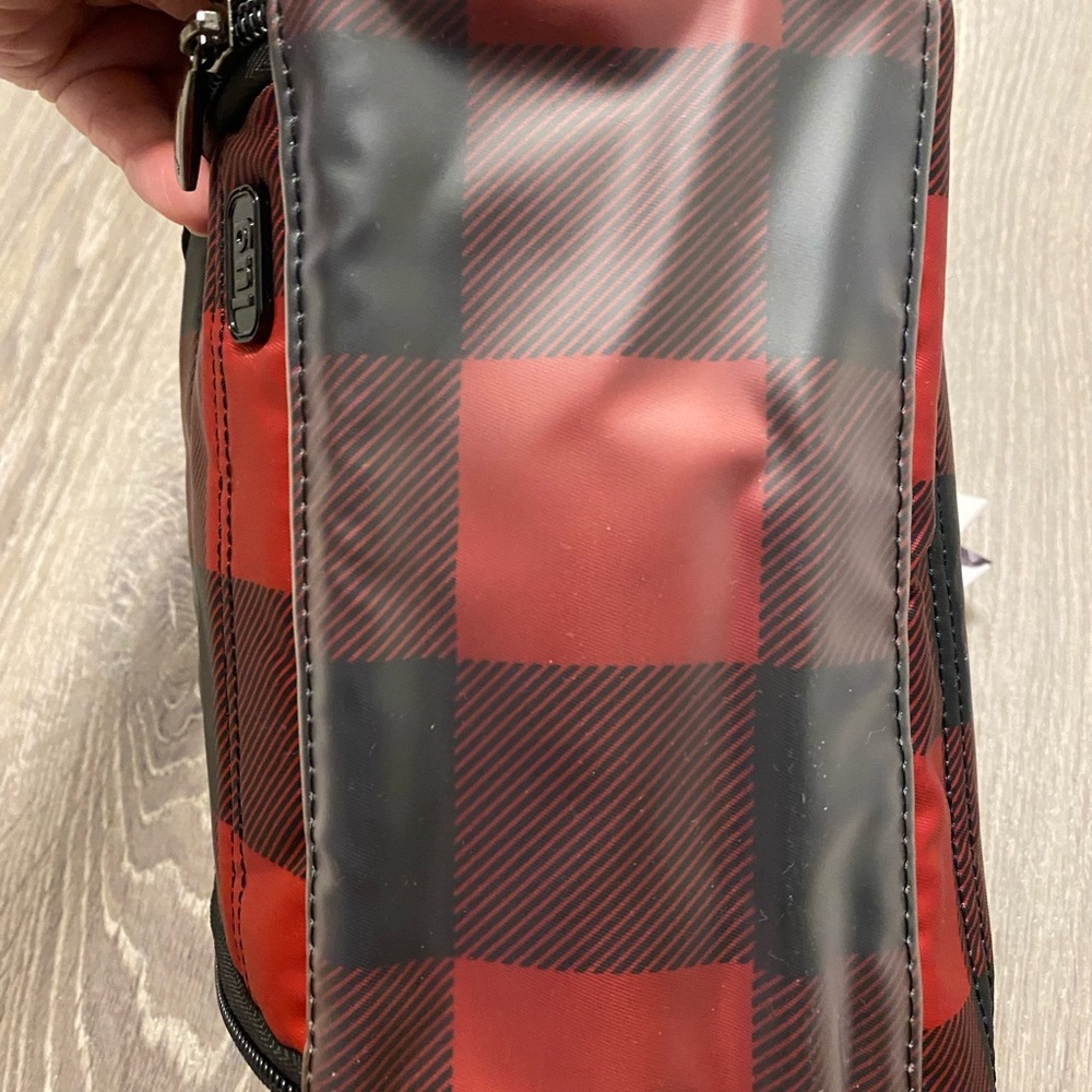 NEW Lug Trolley Mini Cosmetic Case- Red Check Baffalo - Picture 14 of 16